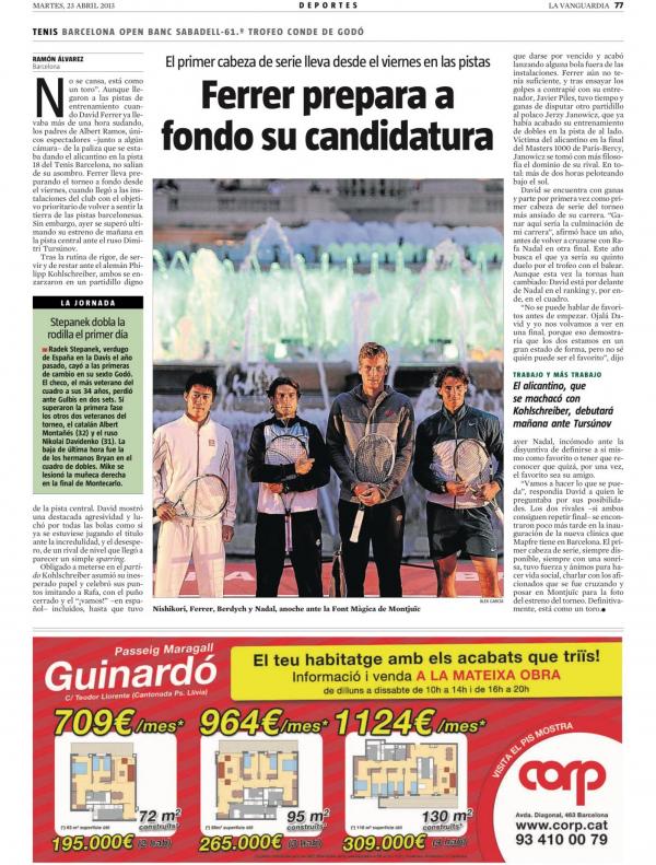 2013 La Vanguardia 23 abril