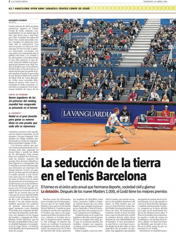 2014 La Vanguardia 20 abril