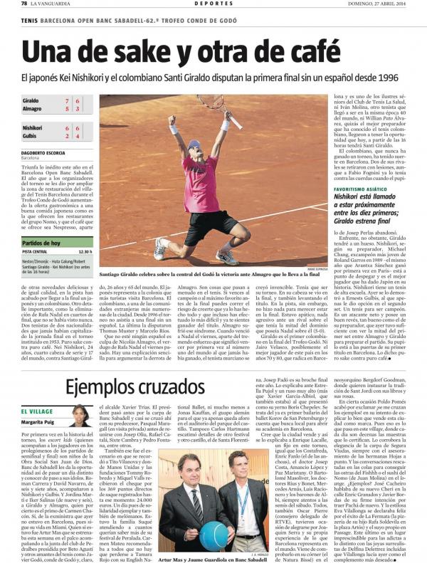 2014 La Vanguardia 27 abril