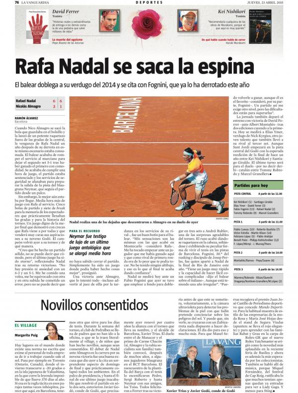 2015 La Vanguardia 23 abril