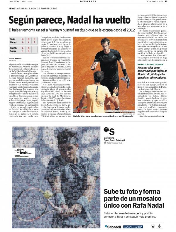 2016 La Vanguardia 17 abril