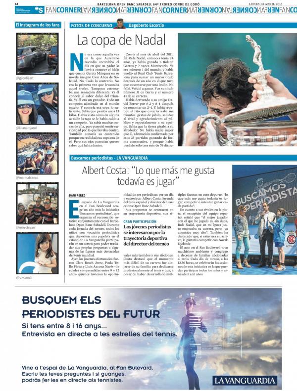 2016 La Vanguardia 18 abril