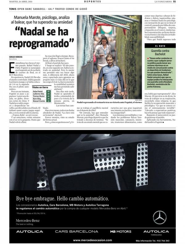 2016 La Vanguardia 26 abril