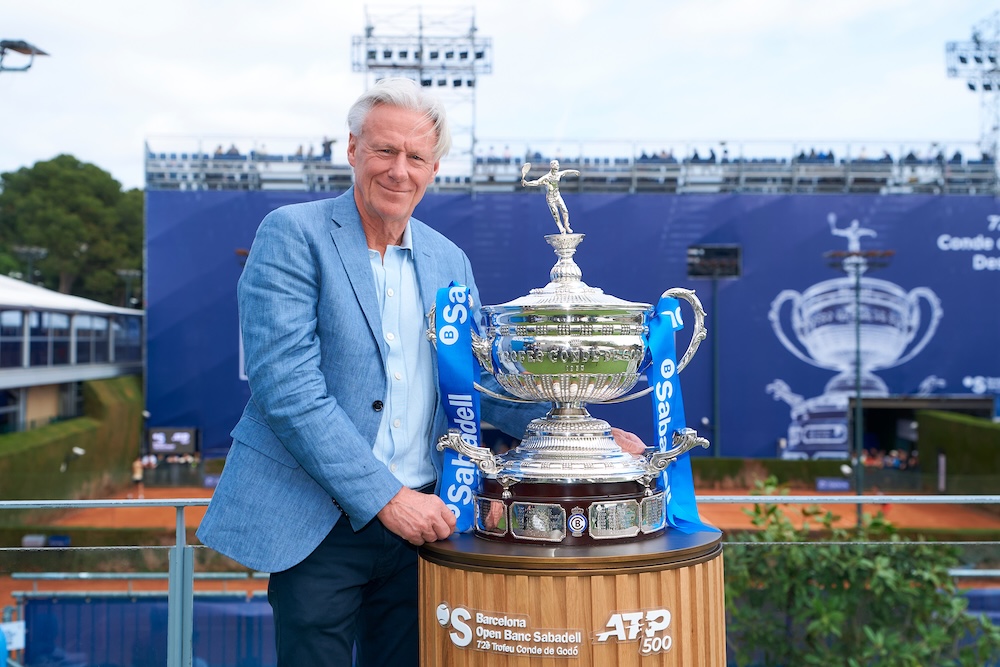 El sueco Bjorn Borg fue homenajeado en el club