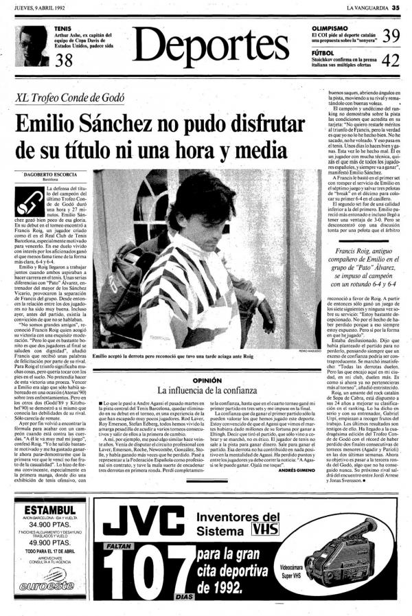 1992 La Vanguardia 9 abril