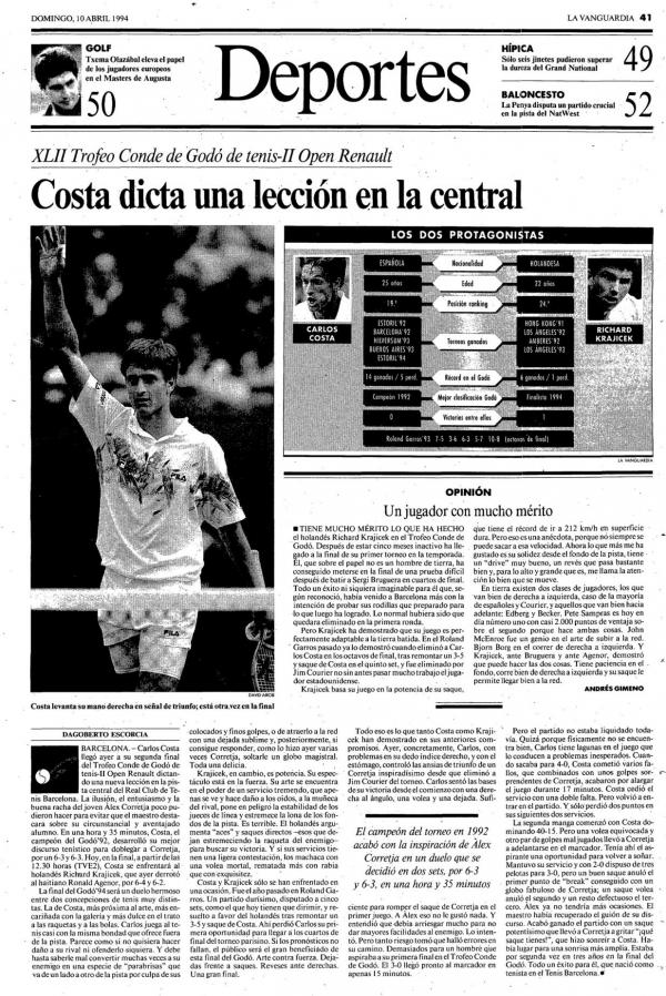 1994 La Vanguardia 10 abril