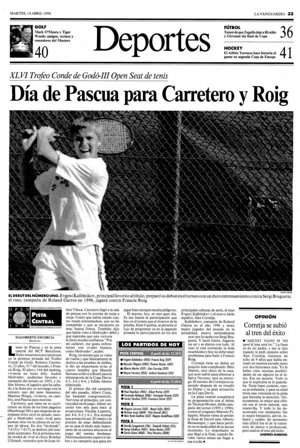 1998 La Vanguardia 14 abril
