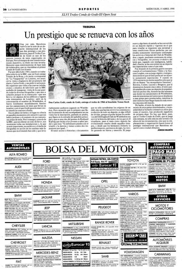 1998 La Vanguardia 15 abril