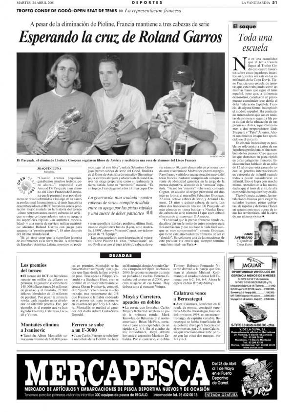 2001 La Vanguardia 24 abril