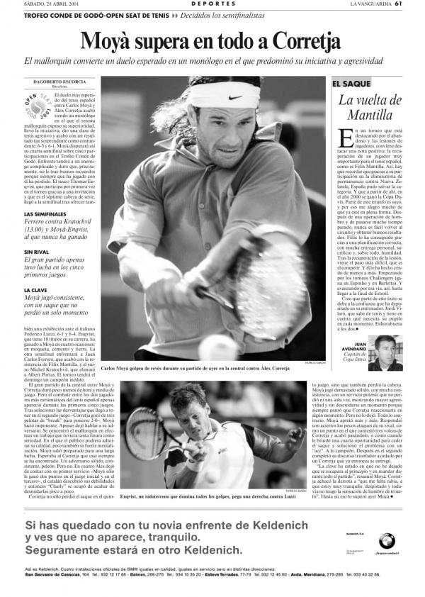 2001 La Vanguardia 28 abril