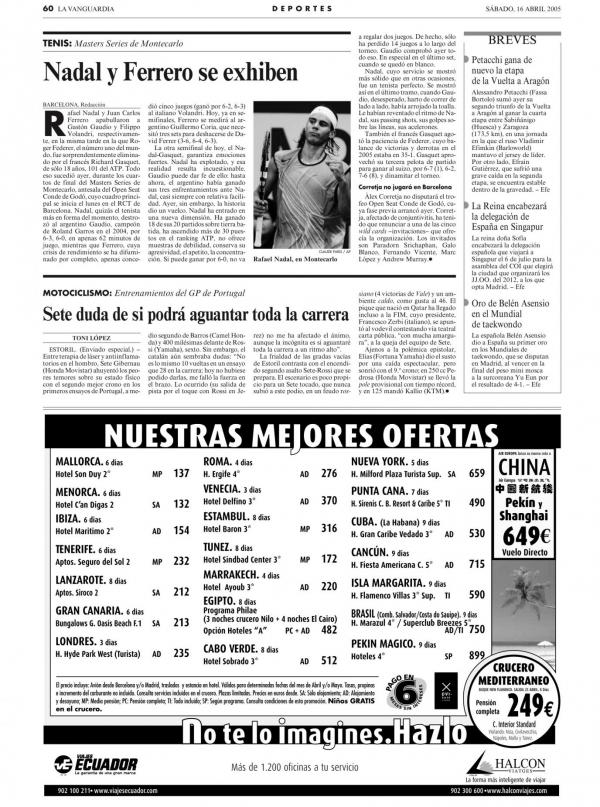 2005 La Vanguardia 16 abril