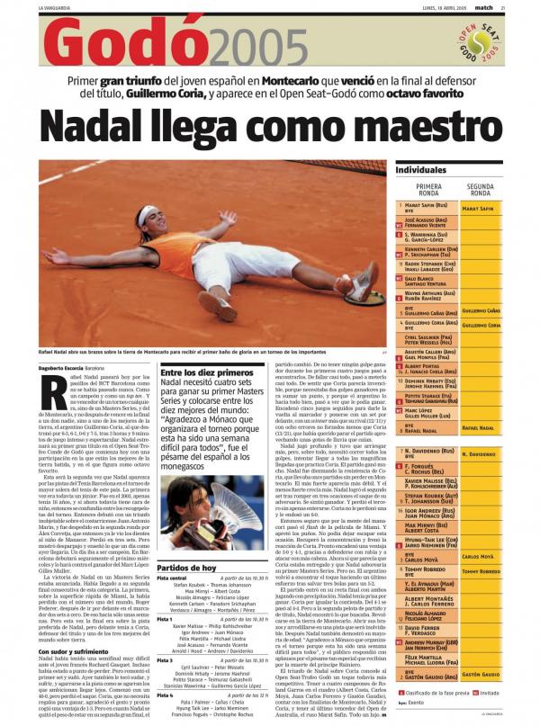 2005 La Vanguardia 18 abril