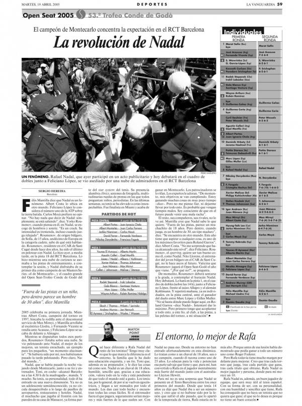 2005 La Vanguardia 19 abril