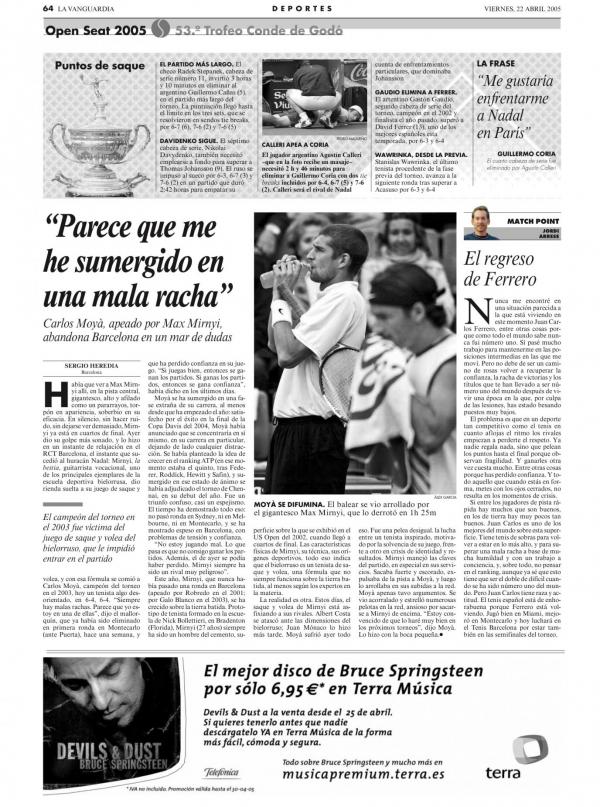 2005 La Vanguardia 22 abril