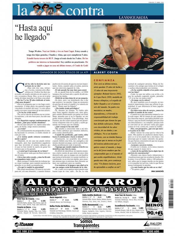 2006 La Vanguardia 22 abril