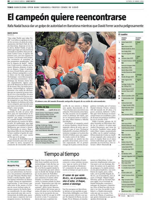 2014 La Vanguardia 21 abril